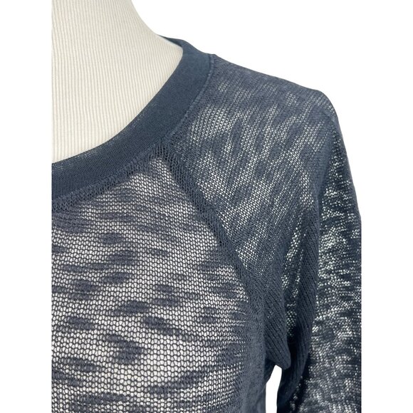 NWT Gilly Hicks x Abercrombie Navy Slouchy Slub Knit Sweater Top - Picture 2 of 14